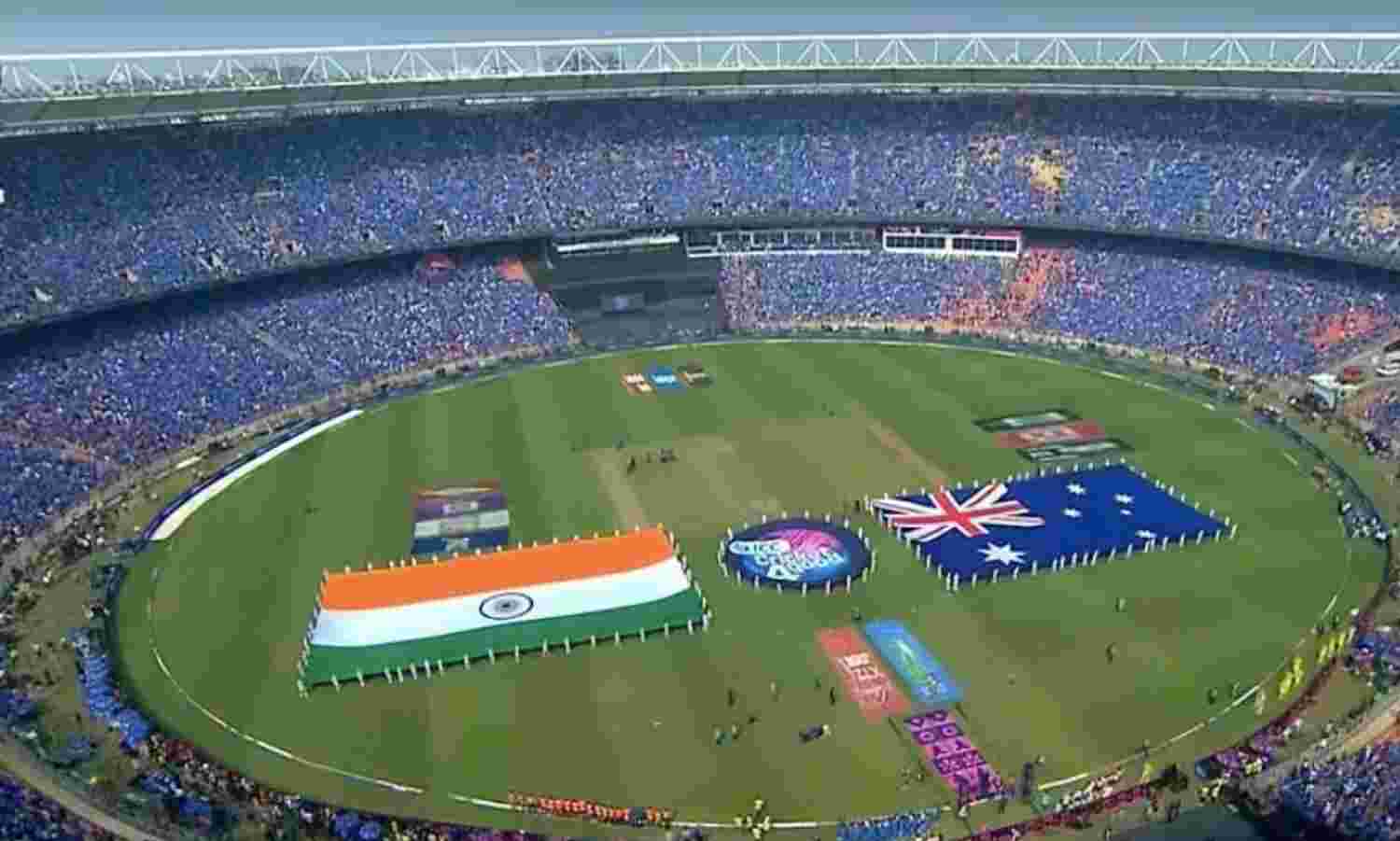 Teams Are Lined For The National Anthem CWC Final 2023 IND Vs AUS