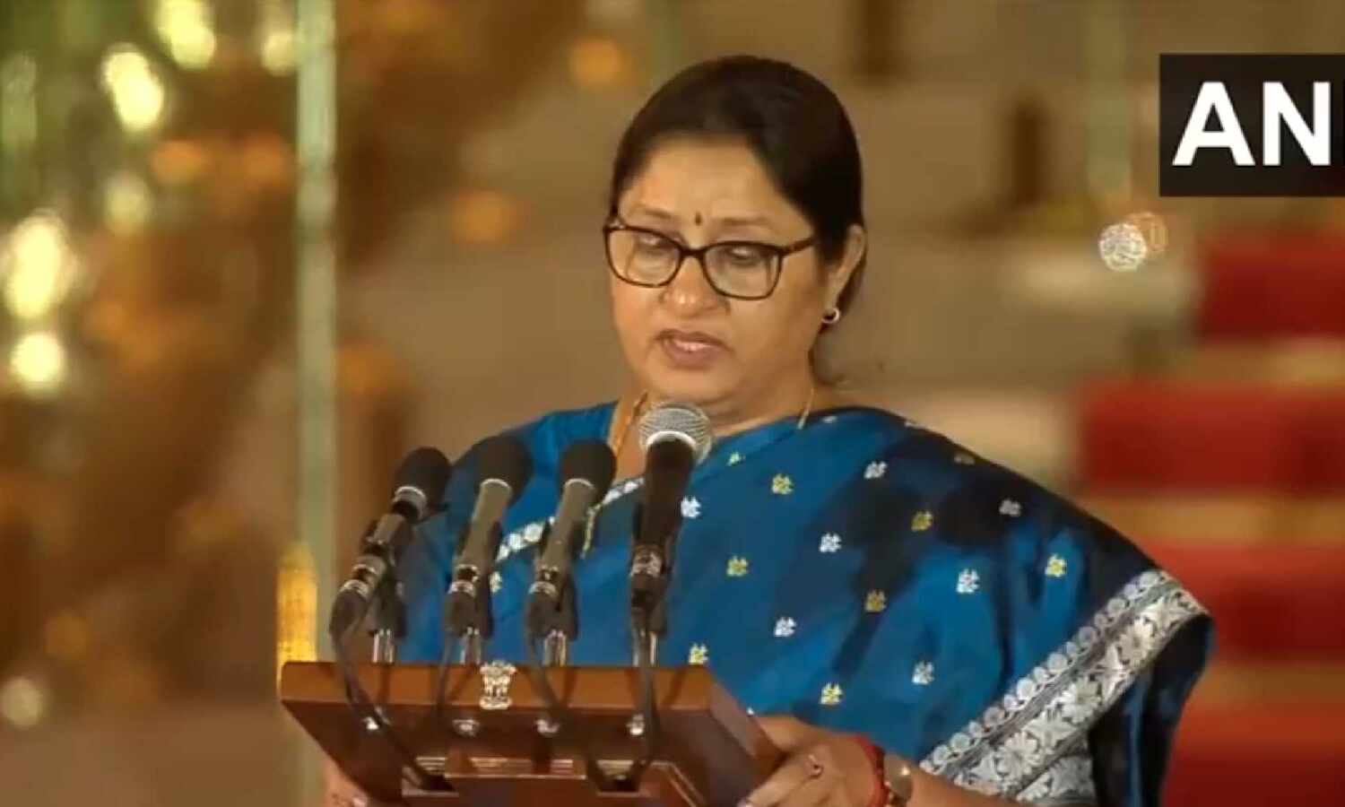 BJP leader Annapurna Devi sworn-in as Union... ... Modi 3.0 new Cabinet HIGHLIGHTS: Narendra Modi takes oath as PM for third time, 72 ministers sworn in