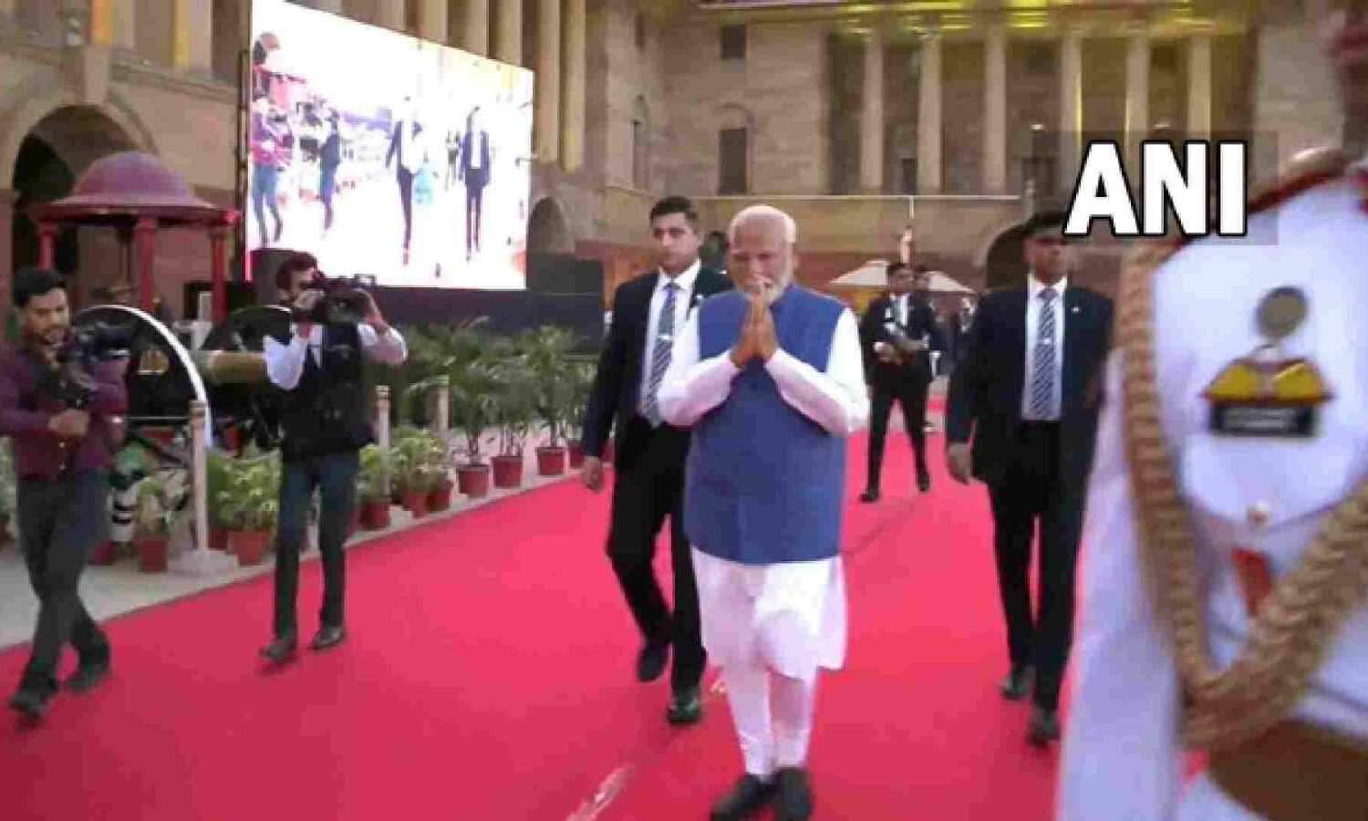 Prime Minister-designate Narendra Modi arrives at... ... Modi 3.0 new Cabinet HIGHLIGHTS: Narendra Modi takes oath as PM for third time, 72 ministers sworn in