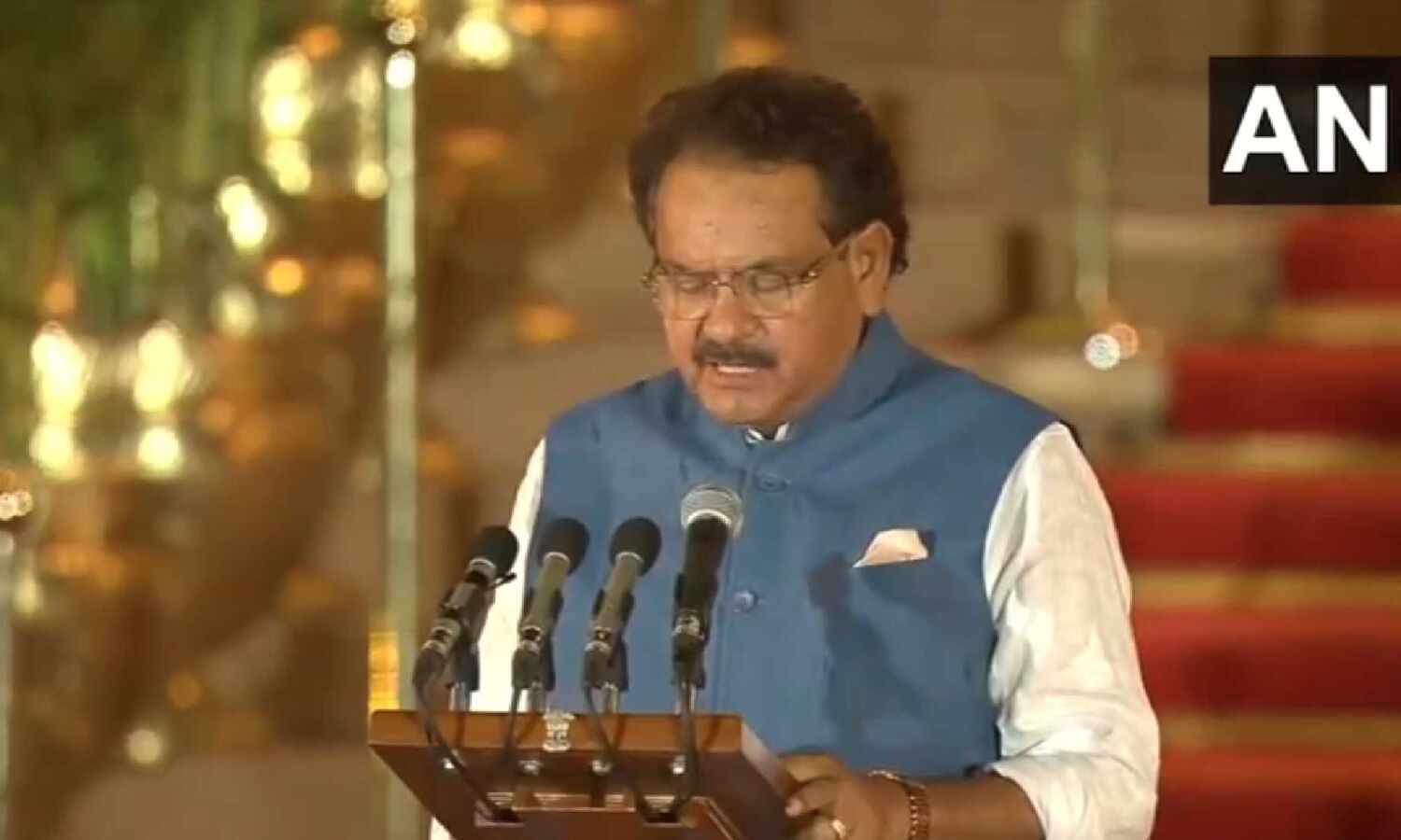  BJP leader S. P. Singh Baghel sworn in as... ... Modi 3.0 new Cabinet HIGHLIGHTS: Narendra Modi takes oath as PM for third time, 72 ministers sworn in