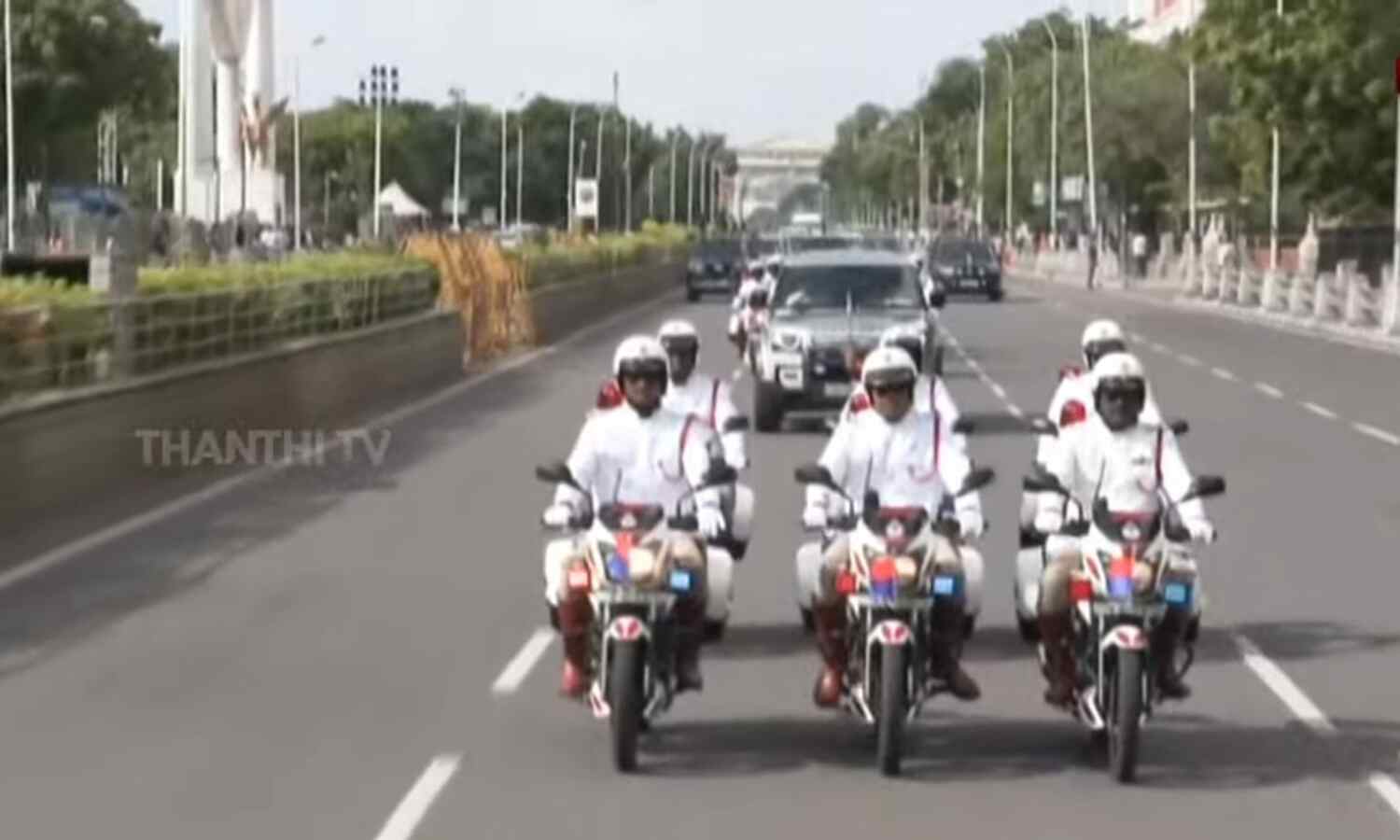 Bikers escort CM Stalin to Fort St. George where... ... I-Day 2024: CM Stalin hoists the National Flag, confers awards