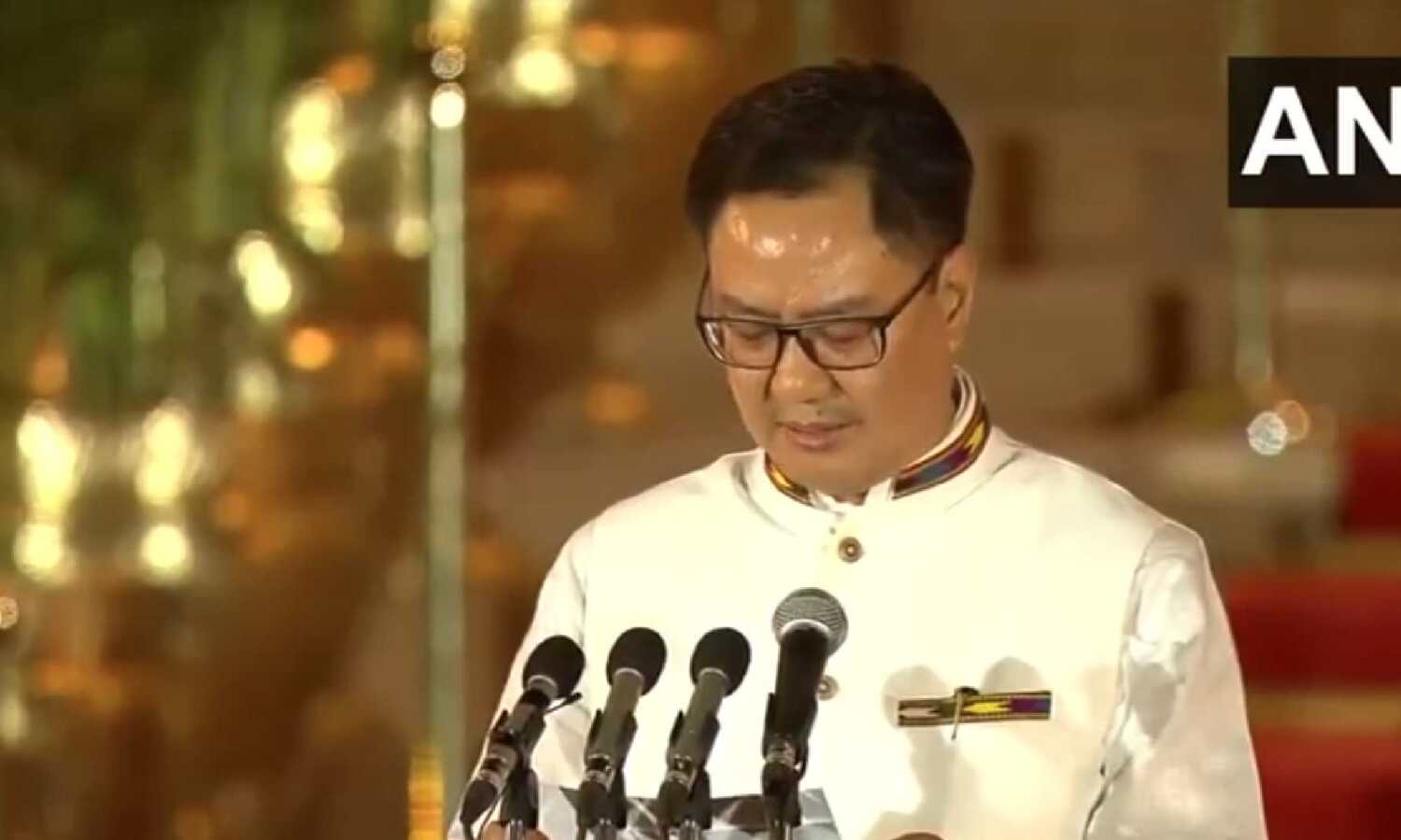 BJP leader Kiren Rijiju takes oath as a Union... ... Modi 3.0 new Cabinet HIGHLIGHTS: Narendra Modi takes oath as PM for third time, 72 ministers sworn in