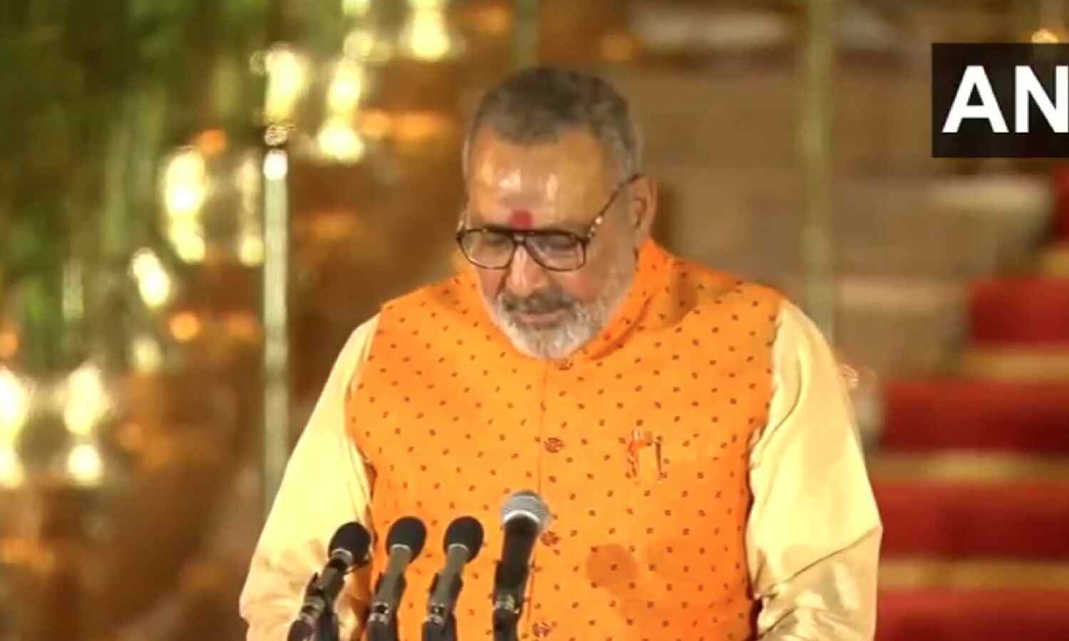 BJP leader Giriraj Singh sworn-in as Union... ... Modi 3.0 new Cabinet HIGHLIGHTS: Narendra Modi takes oath as PM for third time, 72 ministers sworn in